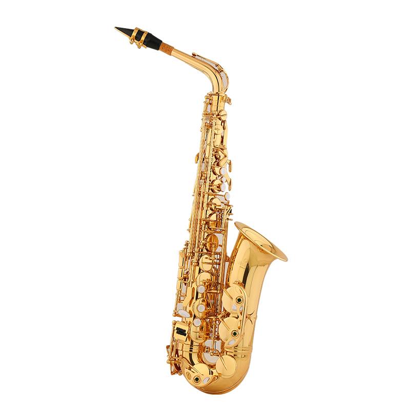 JBAS-200中音薩克斯降E調(diào)初學(xué)者樂器漆金黃銅薩克斯